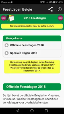 Belgian Holidays Calendar android App screenshot 16