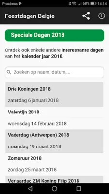 Belgian Holidays Calendar android App screenshot 17
