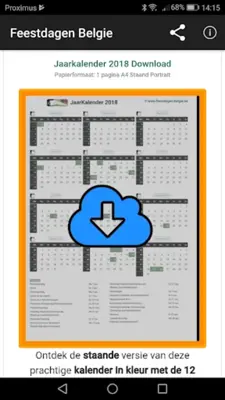 Belgian Holidays Calendar android App screenshot 19
