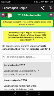 Belgian Holidays Calendar android App screenshot 21