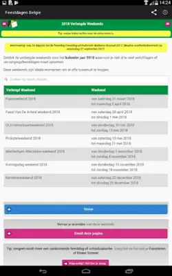 Belgian Holidays Calendar android App screenshot 4