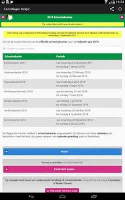 Belgian Holidays Calendar android App screenshot 5